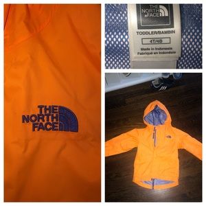 Size 4t toddler North Face rain jacket